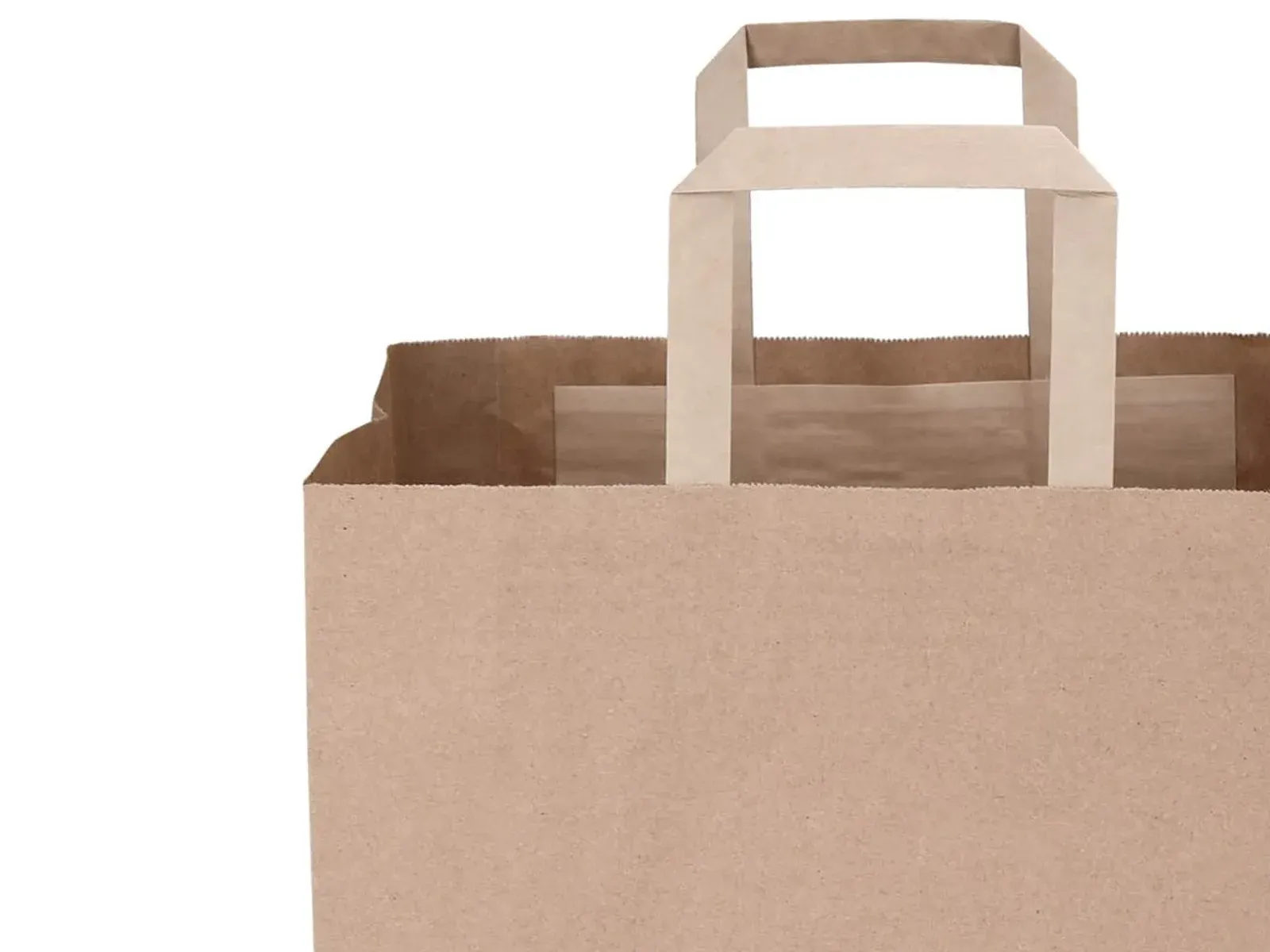 Twisted-Handle Paper Bag — upper detail (demo view generated from the product photograph)